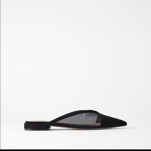 Zara Mesh Mules Flats